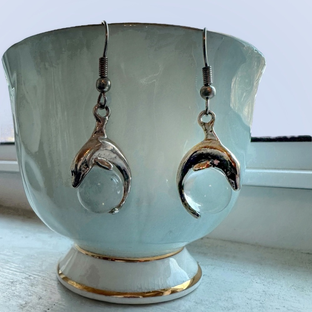 Dolphin Drop Earrings